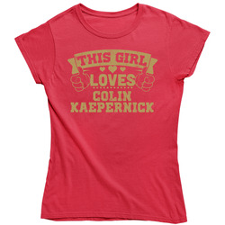 This Girl Loves Colin Kaepernick San Francisco Football Sports Athlete Vintage Unisex Classic Ladies T Shirt
