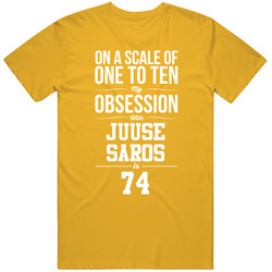 On A Scale From One To 10 My Obsession With Juuse Saros Is 74 Nashville Hockey Fan Vintage Unisex Classic T Shirt On A Scale From One To 10 My Obsession With Juuse Saros Is 74 Nashville Hockey Fan Vintage Unisex Classic T Shirt