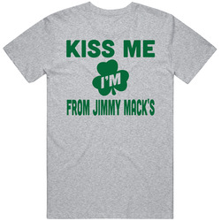 Kiss Me I'm From Jimmy Mack's Bar Clover Custom Vintage Unisex Classic T Shirt