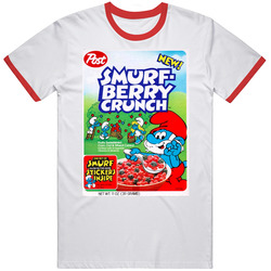 Smurf Berry Crunch Retro 80s Cereal Vintage Unisex Classic T Shirt Smurf Berry Crunch Retro 80s Cereal Vintage Unisex Classic T Shirt