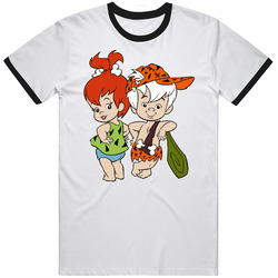 Flintstones Pebbles And Bam Bam Cartoon Vintage Unisex Classic T Shirt Flintstones Pebbles And Bam Bam Cartoon Vintage Unisex Classic T Shirt