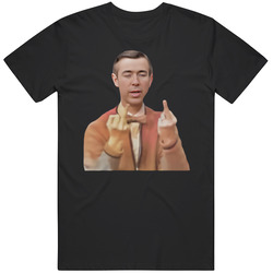 Mr. Rogers Double Middle Finger Vintage Unisex Classic T Shirt Mr. Rogers Double Middle Finger Vintage Unisex Classic T Shirt