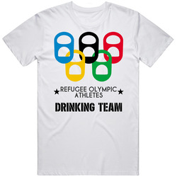 Refugee Olympic Athletes Drinking Team Olympic Ring Beer Tab Games Vintage Unisex Classic T Shirt Refugee Olympic Athletes Drinking Team Olympic Ring Beer Tab Games Vintage Unisex Classic T Shirt