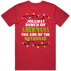 Jolliest Bunch Of Shermans Funny Christmas Vintage Unisex Classic T Shirt Jolliest Bunch Of Shermans Funny Christmas Vintage Unisex Classic T Shirt