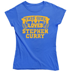 This Girl Loves Stephen Curry Golden State Basketball Vintage Unisex Classic Ladies T Shirt