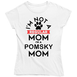 I'm A Pomsky Mom Pet Dog Breed Animal Lover Vintage Unisex Classic Ladies T Shirt