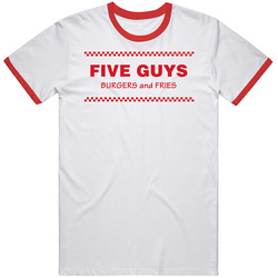 Five Guys Burgers And Fries Restaurant Logo Vintage Unisex Classic T Shirt