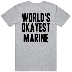 Worlds Okayest Marine Job Vintage unisex Sports Grey Classic T Shirt Worlds Okayest Marine Job Vintage unisex Sports Grey Classic T Shirt