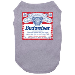 Budweiser American Beer Logo Retro Label Drinking Dog Vintage unisex Sports Grey Classic Dog