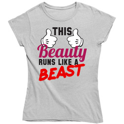 This Beauty Runs Like A Beast Funny Marathon Vintage unisex Sports Grey Classic Ladies T Shirt This Beauty Runs Like A Beast Funny Marathon Vintage unisex Sports Grey Classic Ladies T Shirt