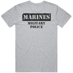 Military Police Marines Vintage unisex Sports Grey Classic T Shirt Military Police Marines Vintage unisex Sports Grey Classic T Shirt