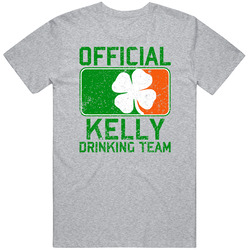 Kelly Official Drinking Team Irish Family Custom St Patricks Day Vintage unisex Sports Grey Classic T Shirt Kelly Official Drinking Team Irish Family Custom St Patricks Day Vintage unisex Sports Grey Classic T Shirt