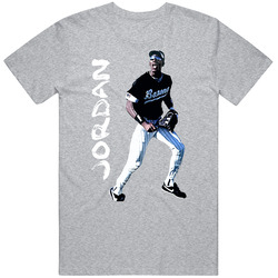 Michael Jordan Baseball Basketball Chicago Vintage unisex Sports Grey Classic T Shirt Michael Jordan Baseball Basketball Chicago Vintage unisex Sports Grey Classic T Shirt