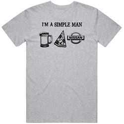 Nissan Simple Man Beer Pizza Car Logo Driving Fan Vintage unisex Sports Grey Classic T Shirt Nissan Simple Man Beer Pizza Car Logo Driving Fan Vintage unisex Sports Grey Classic T Shirt