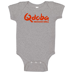 Qdoba Mexican Grill Logo Vintage unisex Sports Grey Classic Baby One Piece Qdoba Mexican Grill Logo Vintage unisex Sports Grey Classic Baby One Piece