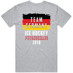Team Germany Ice Hockey Pyeongchang 2018 Olympic Vintage unisex Sports Grey Classic T Shirt Team Germany Ice Hockey Pyeongchang 2018 Olympic Vintage unisex Sports Grey Classic T Shirt