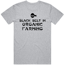 Black Belt In Organic Farming Sport Hobby Master Vintage unisex Sports Grey Classic T Shirt
