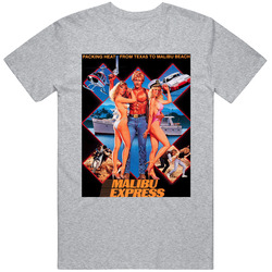 Malibu Express Classic 80s Action Movie Vintage unisex Sports Grey Classic T Shirt Malibu Express Classic 80s Action Movie Vintage unisex Sports Grey Classic T Shirt