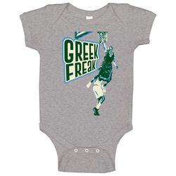 Greek Freak Giannis Antetokounmpo Milwaukee Basketball Vintage unisex Sports Grey Classic Baby One Piece Greek Freak Giannis Antetokounmpo Milwaukee Basketball Vintage unisex Sports Grey Classic Baby One Piece