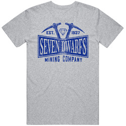 Seven Dwarfs Mining Company Funny Parody Vintage unisex Sports Grey Classic T Shirt Seven Dwarfs Mining Company Funny Parody Vintage unisex Sports Grey Classic T Shirt