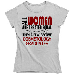 Woman Cosmetology Graduate Vintage unisex Sports Grey Classic Ladies T Shirt Woman Cosmetology Graduate Vintage unisex Sports Grey Classic Ladies T Shirt