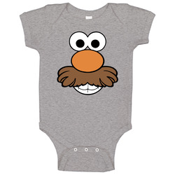 Mr Potato Head Face Kids Toy Story Simple Halloween Costume Vintage unisex Sports Grey Classic Baby One Piece Mr Potato Head Face Kids Toy Story Simple Halloween Costume Vintage unisex Sports Grey Classic Baby One Piece
