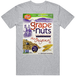 Grape Nuts Box Greatest Cereal Of All Time Breakfast Fan Foodie Vintage unisex Sports Grey Classic T Shirt Grape Nuts Box Greatest Cereal Of All Time Breakfast Fan Foodie Vintage unisex Sports Grey Classic T Shirt
