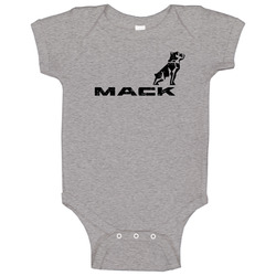 Mack Automobile Car Truck Motorcycle Auto Parts Cool Distressed Style Brand Logo Emblem Vintage unisex Sports Grey Classic Baby One Piece Mack Automobile Car Truck Motorcycle Auto Parts Cool Distressed Style Brand Logo Emblem Vintage unisex Sports Grey Classic Baby One Piece