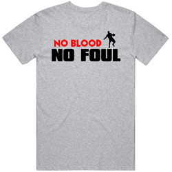 Basketball No Blood No Foul Vintage unisex Sports Grey Classic T Shirt Basketball No Blood No Foul Vintage unisex Sports Grey Classic T Shirt