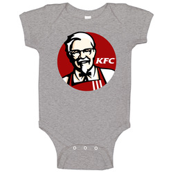 Kentucky Fried Chicken Logo Vintage unisex Sports Grey Classic Baby One Piece Kentucky Fried Chicken Logo Vintage unisex Sports Grey Classic Baby One Piece