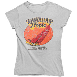 Hawaiian Tropic Dark Tanning Oil 80s Vintage Distressed Fan Vintage unisex Sports Grey Classic Ladies T Shirt Hawaiian Tropic Dark Tanning Oil 80s Vintage Distressed Fan Vintage unisex Sports Grey Classic Ladies T Shirt