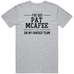 Pat Mcafee On My Fantasy Football Team Indianapolis Player Fan Vintage unisex Sports Grey Classic T Shirt Pat Mcafee On My Fantasy Football Team Indianapolis Player Fan Vintage unisex Sports Grey Classic T Shirt