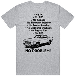 1961 Volvo P1800 No Problem Vintage Car Vintage unisex Sports Grey Classic T Shirt 1961 Volvo P1800 No Problem Vintage Car Vintage unisex Sports Grey Classic T Shirt