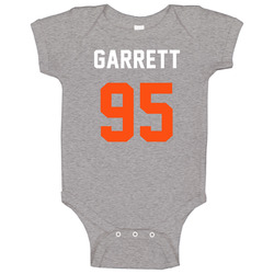 Jersey Back Myles Garrett Cleveland Football Team Fan For Brown Vintage unisex Sports Grey Classic Baby One Piece Jersey Back Myles Garrett Cleveland Football Team Fan For Brown Vintage unisex Sports Grey Classic Baby One Piece