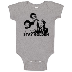 Stay Golden Girls Tv Betty White Bea Arthur Vintage unisex Sports Grey Classic Baby One Piece Stay Golden Girls Tv Betty White Bea Arthur Vintage unisex Sports Grey Classic Baby One Piece