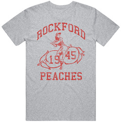 Rockford Peaches 1945 Baseball Vintage unisex Sports Grey Classic T Shirt Rockford Peaches 1945 Baseball Vintage unisex Sports Grey Classic T Shirt