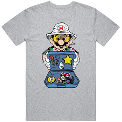 Super Mario Fear And Lothing In Las Vegas Parody Mashup Vintage unisex Sports Grey Classic T Shirt Super Mario Fear And Lothing In Las Vegas Parody Mashup Vintage unisex Sports Grey Classic T Shirt