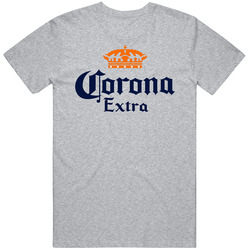 Corona Extra Beer Lager Drinking Bar Crawl Fan Vintage unisex Sports Grey Classic T Shirt
