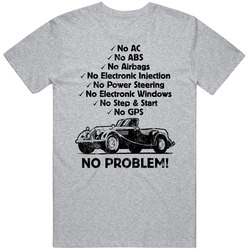 1950 Morgan Plus 4 No Problem Vintage Car Vintage unisex Sports Grey Classic T Shirt 1950 Morgan Plus 4 No Problem Vintage Car Vintage unisex Sports Grey Classic T Shirt