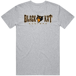 Black Kat Kustoms Automobile Car Motorcycle Parts Cool Distressed Style Brand Logo Emblem Vintage unisex Sports Grey Classic T Shirt Black Kat Kustoms Automobile Car Motorcycle Parts Cool Distressed Style Brand Logo Emblem Vintage unisex Sports Grey Classic T Shirt