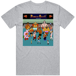 Mike Tyson Punch Out All Characters Retro Video Game Gamer Fan Vintage unisex Sports Grey Classic T Shirt Mike Tyson Punch Out All Characters Retro Video Game Gamer Fan Vintage unisex Sports Grey Classic T Shirt