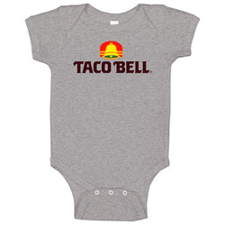 Vintage Taco Bell Logo Vintage unisex Sports Grey Classic Baby One Piece Vintage Taco Bell Logo Vintage unisex Sports Grey Classic Baby One Piece