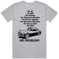 1959 Mg Mga No Problem Vintage Car Vintage unisex Sports Grey Classic T Shirt 1959 Mg Mga No Problem Vintage Car Vintage unisex Sports Grey Classic T Shirt