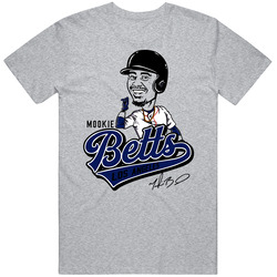 Mookie Betts Los Angeles La Baseball Big Head Cartoon Fan Vintage unisex Sports Grey Classic T Shirt Mookie Betts Los Angeles La Baseball Big Head Cartoon Fan Vintage unisex Sports Grey Classic T Shirt