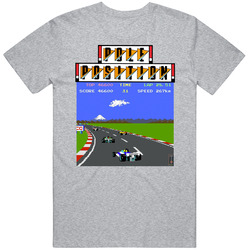 Pole Position 1982 Best Video Games Of All Time Vintage unisex Sports Grey Classic T Shirt