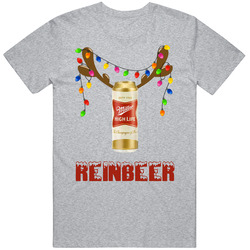 Miller High Life Reinbeer Funny Beer Lager Fan Christmas Vintage unisex Sports Grey Classic T Shirt
