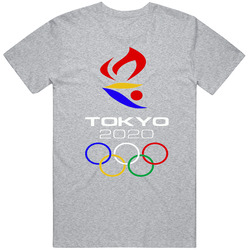 2020 New Tokyo Olympics Logo Summer Games Vintage unisex Sports Grey Classic T Shirt 2020 New Tokyo Olympics Logo Summer Games Vintage unisex Sports Grey Classic T Shirt