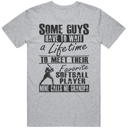 My Favorite Softball Player Calls Me Grandpa Vintage unisex Sports Grey Classic T Shirt My Favorite Softball Player Calls Me Grandpa Vintage unisex Sports Grey Classic T Shirt