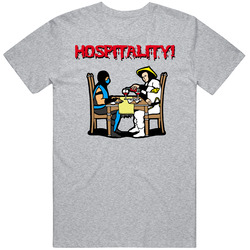 Mortal Kombat Hospitality Funny Video Game Vintage unisex Sports Grey Classic T Shirt Mortal Kombat Hospitality Funny Video Game Vintage unisex Sports Grey Classic T Shirt