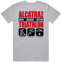 Alcatraz Prison Dig Dive Dash Funny Criminal Vintage unisex Sports Grey Classic T Shirt Alcatraz Prison Dig Dive Dash Funny Criminal Vintage unisex Sports Grey Classic T Shirt